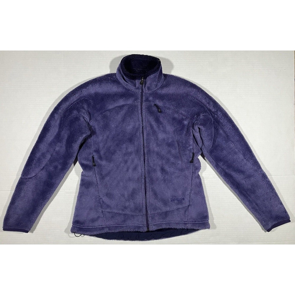 Patagonia Jacket Regulator Purple Polartec Fleece Fuzzy Vintage Womens Size M